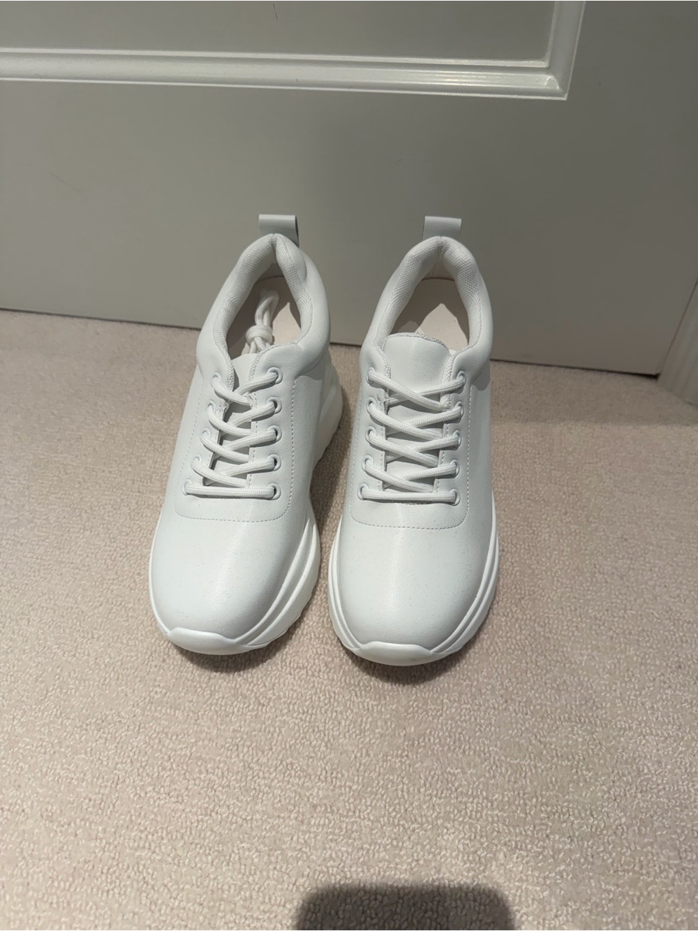 Classic Women's White Platform Sneakers